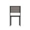 Emma and Oliver Fena Outdoor Stacking Side Chair with Faux Teak Poly Slat Seat, Back and Arms and Metal Frame